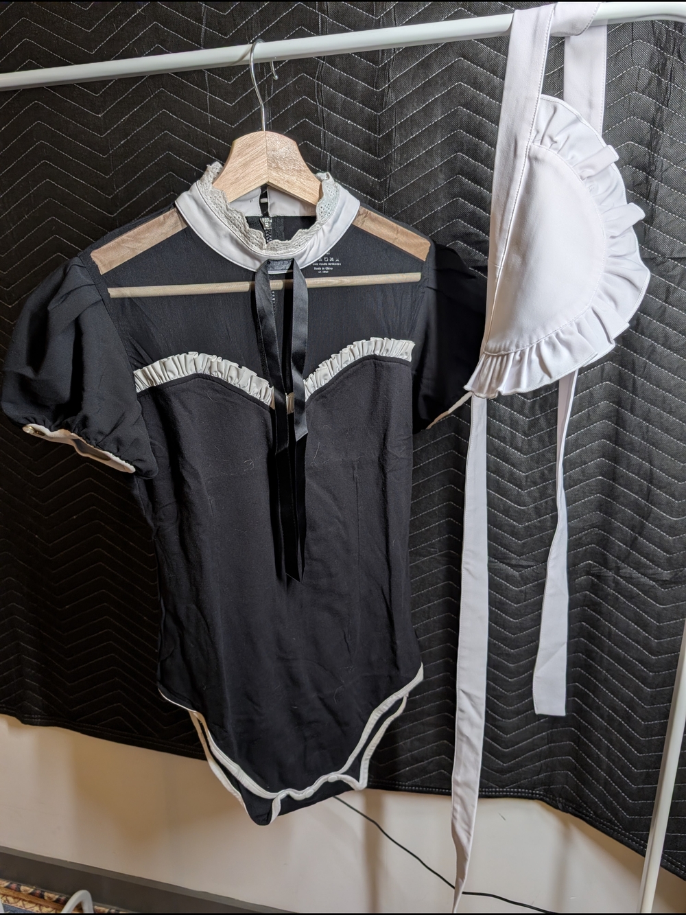 Little For Big Medium Maid Outfit Bodysuit With Apron